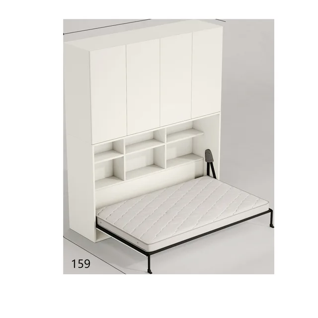 Rollover invisible bed wall small apartment study wardrobe integrated folding wall multi-functional hidden 5 Rollover invisible bed wall small apartment study wardrobe integrated folding wall multi-functional hidden 5