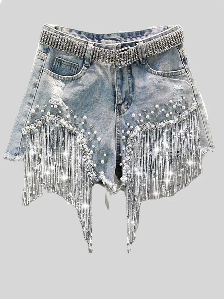 Shorts In Denim Strappati - PULL&BEAR - Foto 10
