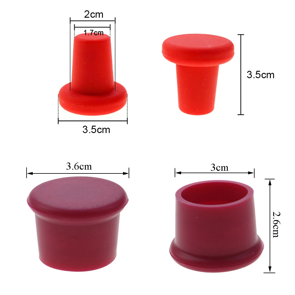 Silicone world Red Wine Bottle Stopper Silicone Wine Stopper Leak Free Freshness Plug Beer Beverage Champagne Closures wine stopper