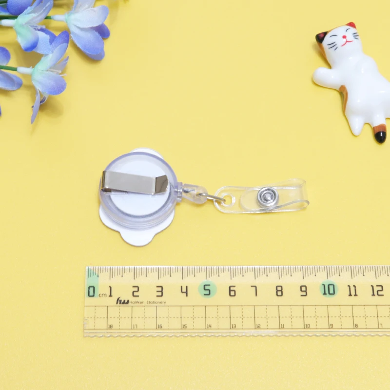 Cute Cartoon Cat Dog Retractable Badge Reel Nurse Doctor Exhibition Pull  Key ID Name Card Badge Holder School Office Supplies