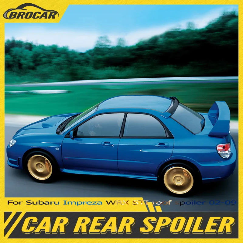 

For Subaru Impreza WRX STI 2002 - 2009 Carbon Fiber Rear Roof Spoiler Window Wing Lip 7-9th WRX Trunk Boot Wing Spoiler tuning