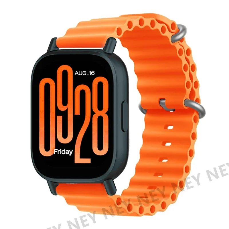 Ocean Silicone Sport Watch Band - Replacement Strap, 22mm/20mm, Universal Fit