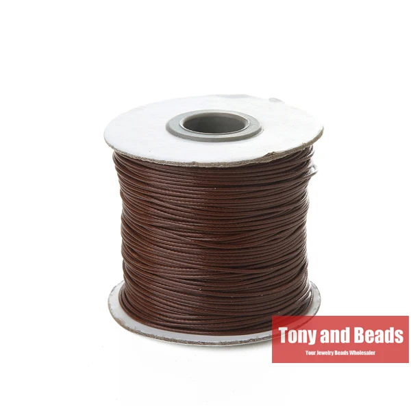 Waxed Cotton 1MM Cord for DIY Jewelry & Crafts - 100 Yards
