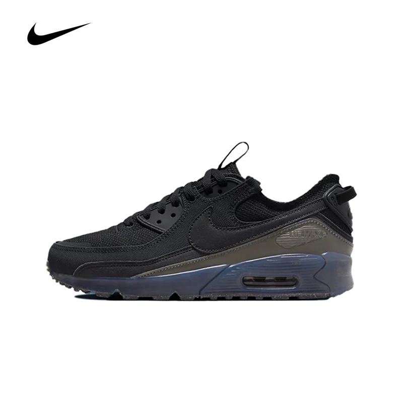 Scarpe Da Corsa Da Uomo Originali Nike Air Max 90 Terrascape Scarpe Da Ginnastica Nere Traspiranti Ad Assorbimento Degli Urti Resistenti All'Usura Dq3