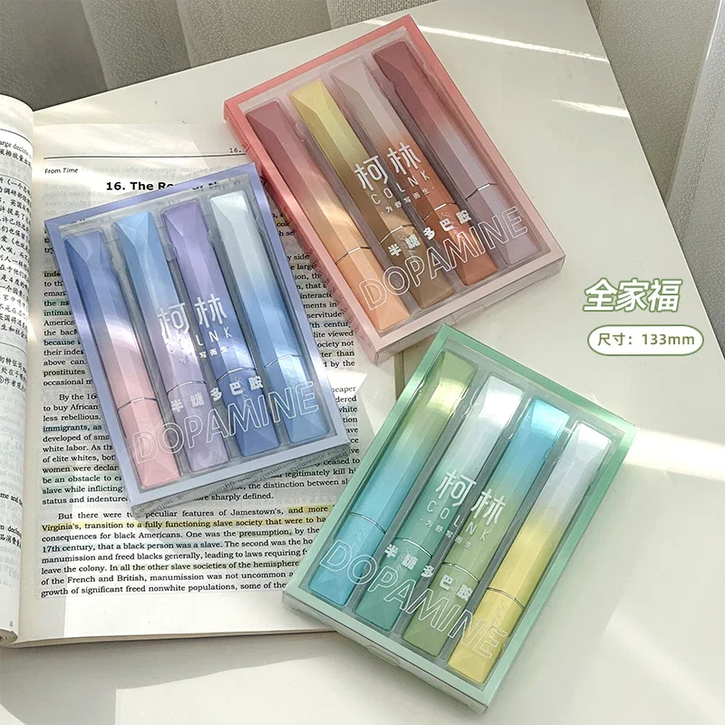 korean stationery art supplies for artist girl painting supplies Hand copy outline pen Aesthetic gradient cute pens highlighter