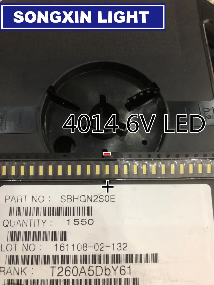 SAMIROB 1000 Stück Hintergrundbeleuchtung 1 W 4014 6 V FÜR SEOUL Hochleistungs-LED-LED Kaltweiß 80LM TV-Anwendung SBHGN2S0E ERSATZ 4020 6 V EMC – Detail 2