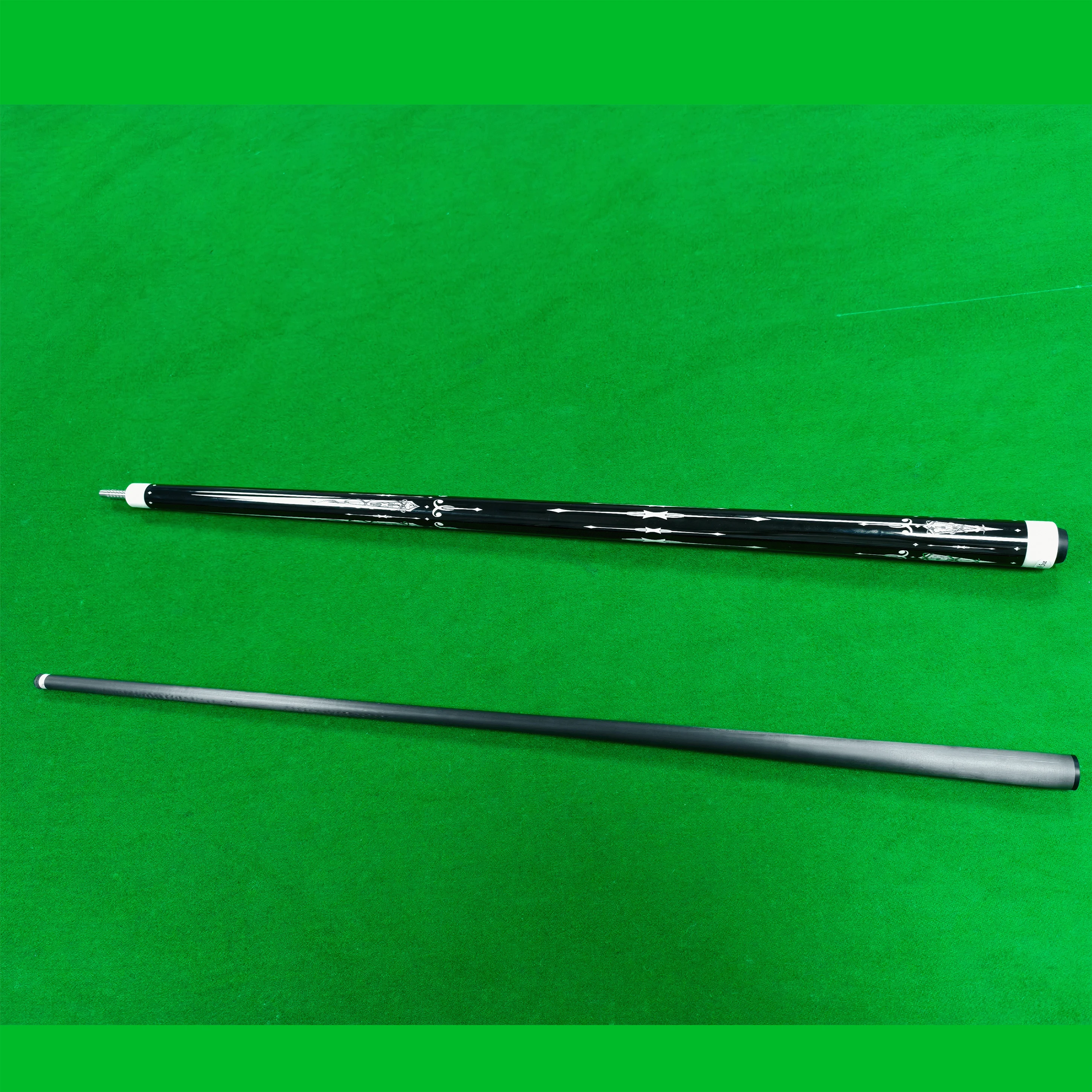 Carbon Fiber Nine-Ball CueBIZU Carbon Fiber Nine-Ball Pool Cue Black Tech Forelimbs Energy Pool Stick for Billiard Games 6
