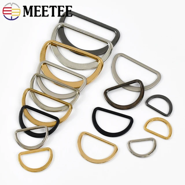 D Ring Rose Gold/bronze/silver/gold I Inch Non Welded D Buckle Metal Dee  Loop D Rings FOR Purse Strap Bag Belt Webbing Leather Crafts-10pcs 