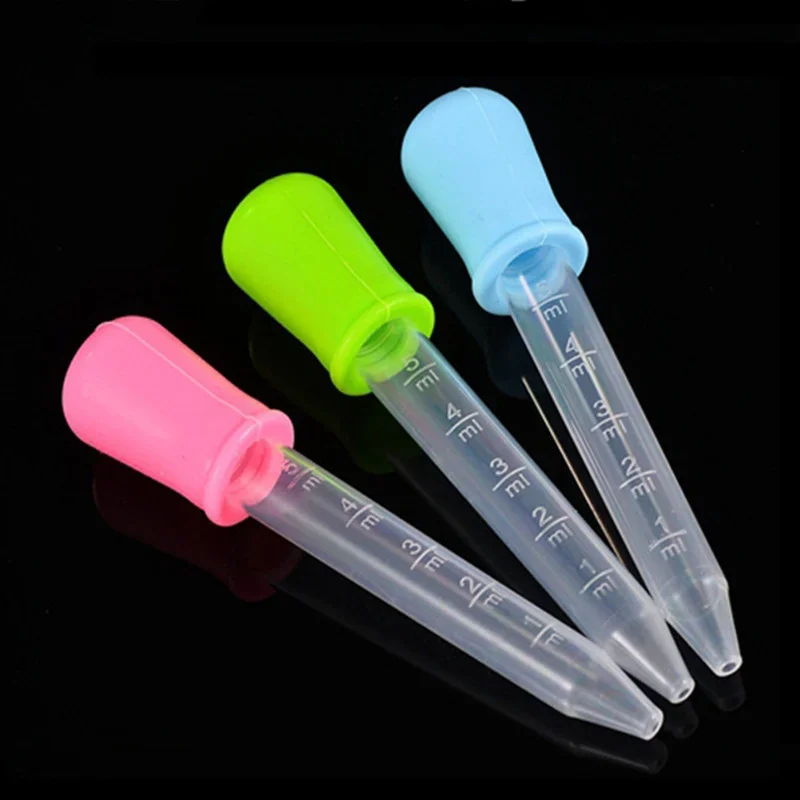 2pcs 5ml Medicine Dispenser Medicine Feeder Baby Dose Medicine Dropper Infant Safety PP Burette Feeder Pet Baby Liquid Dropper