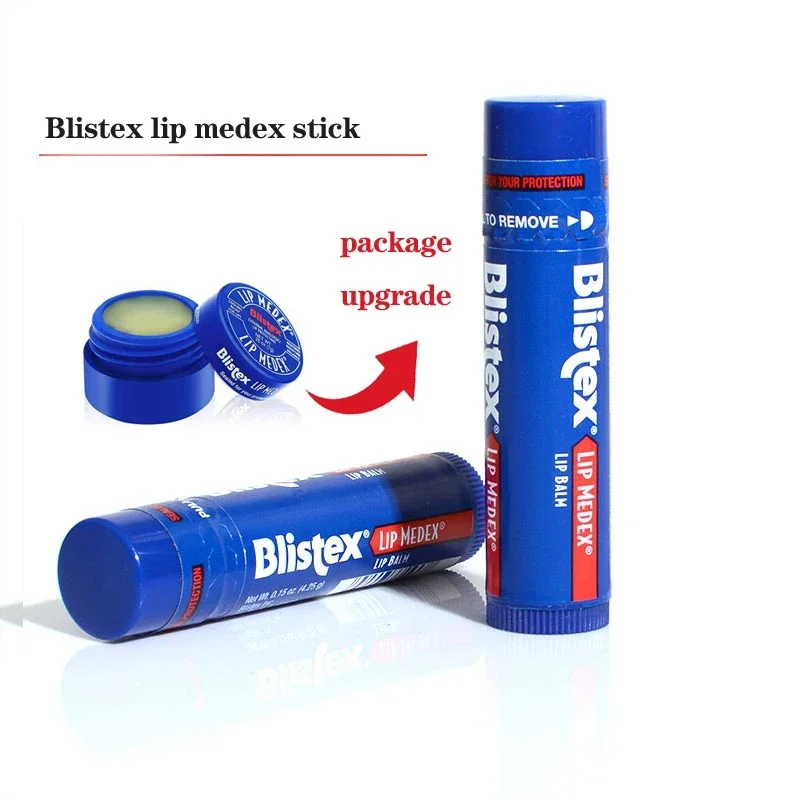 Blistex Medicate Moisturizing Repair Lip Balm Blue Tank Colorless Lip Cream Mask Care Skin care
