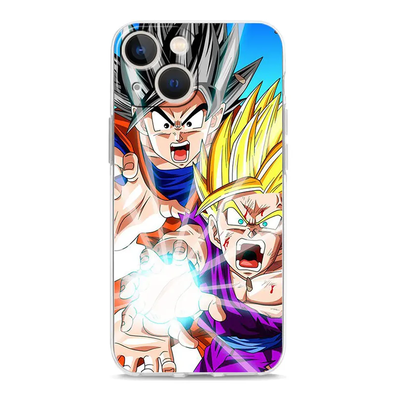 Dragon Ball Goku Phone Case for iPhone 11 12 13 Pro 12 mini SE2 7 8 Plus 5s 6 XR XS Max Transparent Clear Cover Funda Coque 13 cases