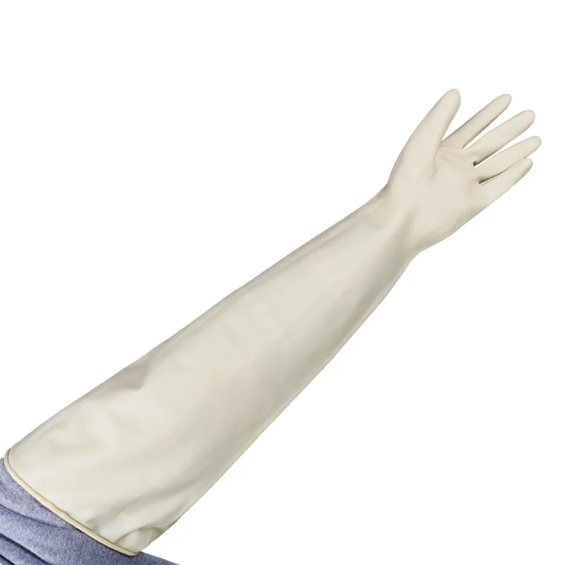 Durable Long Kitchen Clean Tools Waterproof For Washing Acid and Alkali Resistant Industrial Naturally Harmless Latex Gloves