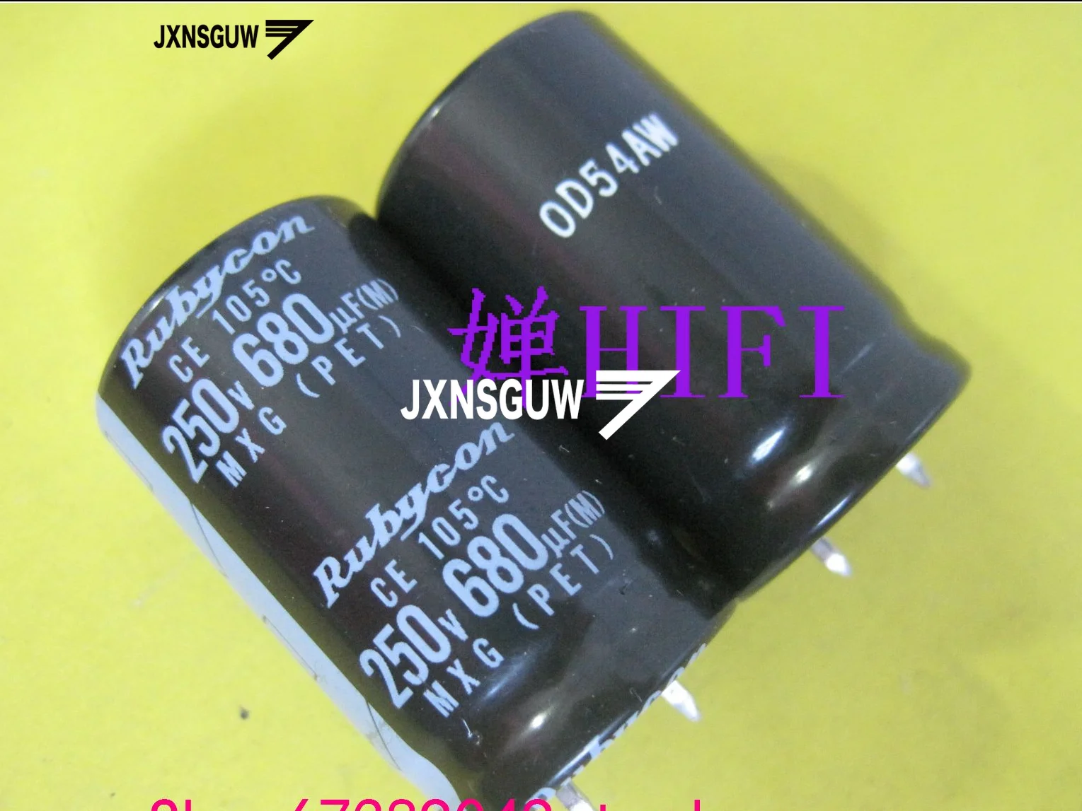 

4PCS NEW RUBYCON MXG 680UF 250V 25X40MM Electrolytic capacitor 680UF/250V 105 degrees CE RUBYCON Capacitor PET 250V680UF