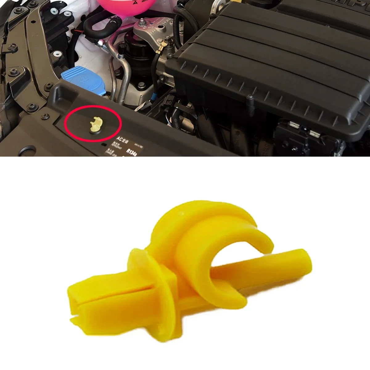 Car Support Pad 1x/3x Hood Bonnet Support Stay Arm Stopper Rod Car Clip Holder For VW Polo 5 6R Jetta 6 mk6 Seat Leon Ibiza Audi A1 1U0823397
