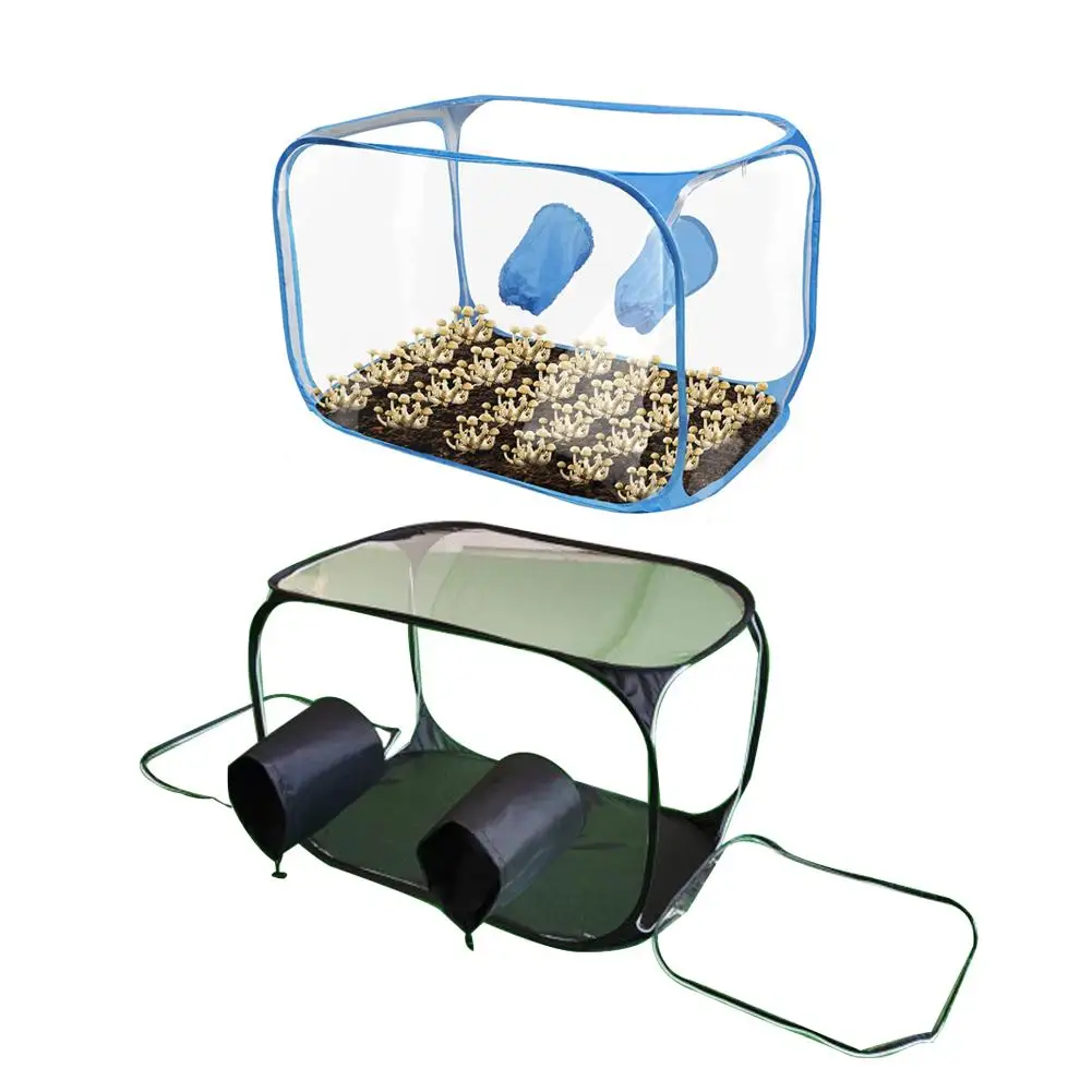 1PC Mushroom Grow Still Air Box Portable Plastic Mycology Propagation Grow Growing Mushroom Kit Hood Fume Stations Containe U9H8, grow tent