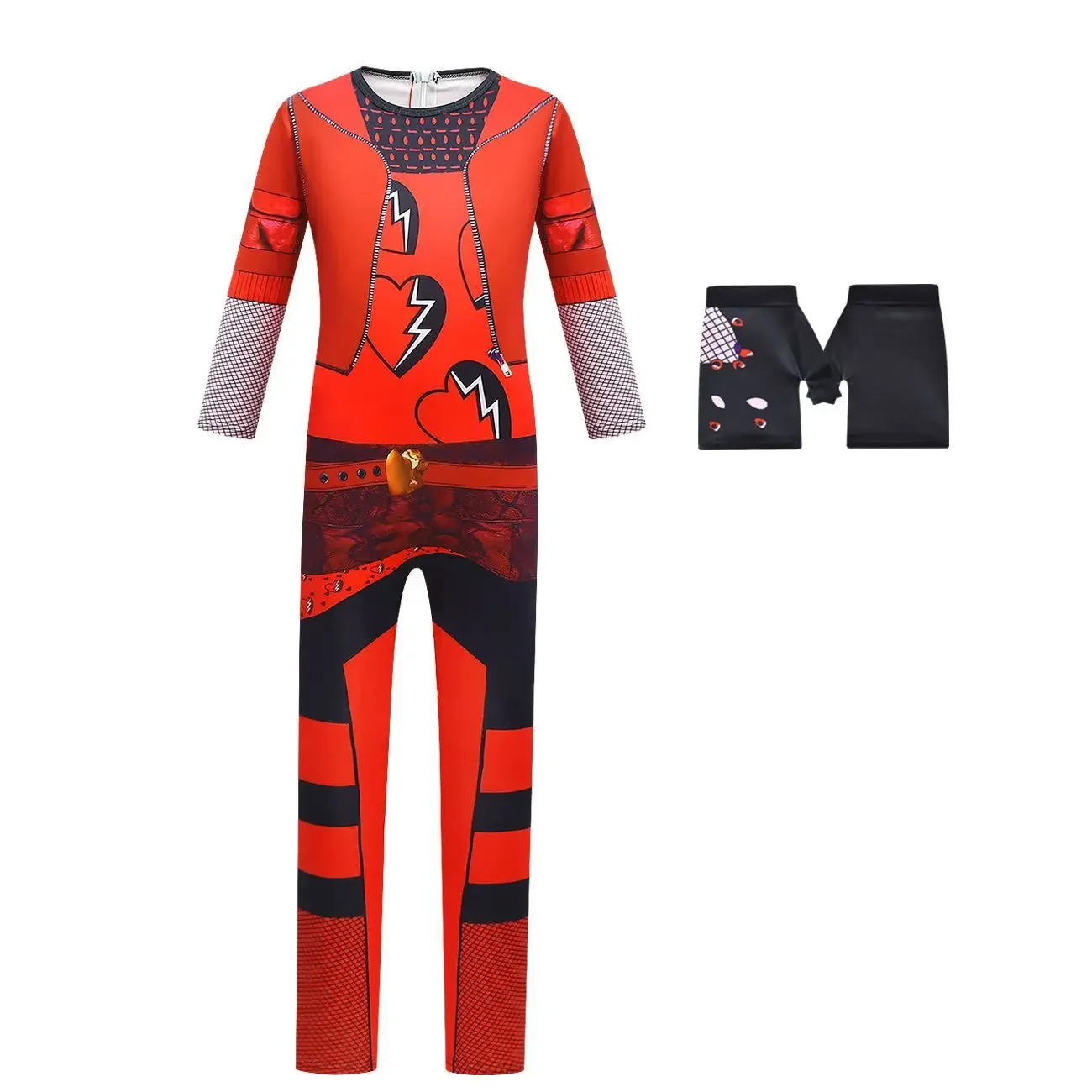 thumbnail image 1 of Disfraz de cosplay rojo de Descendants 4, mono para niños, película The Rise of Red, vestido de princesa Chloe, vestido de fiesta de cumpleaños de Halloween para niñas, 1 of 5