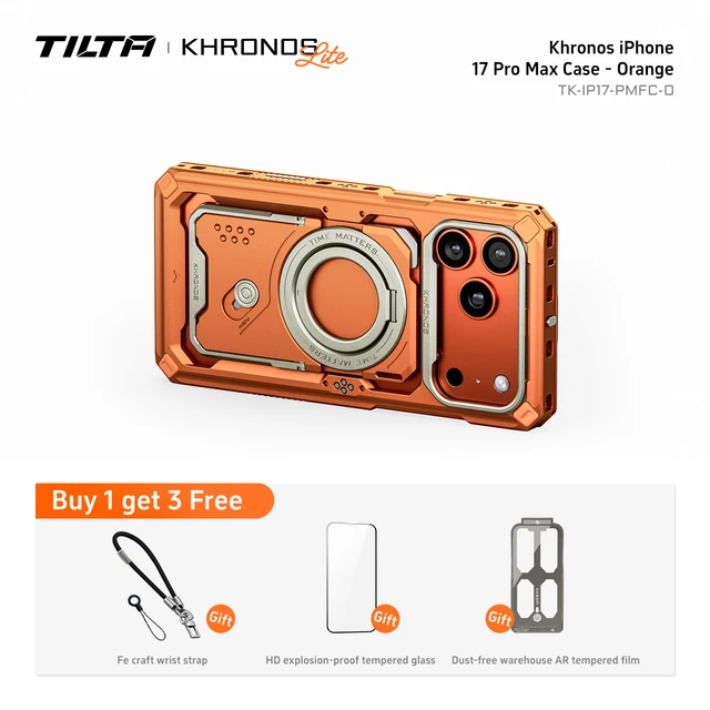 Tilta Khronos iPhone 17 Pro MAX 超 Kit 他 TILTA Khronos Classic 17 Pro/ Pro Max Mobile Video Cage for iPhone