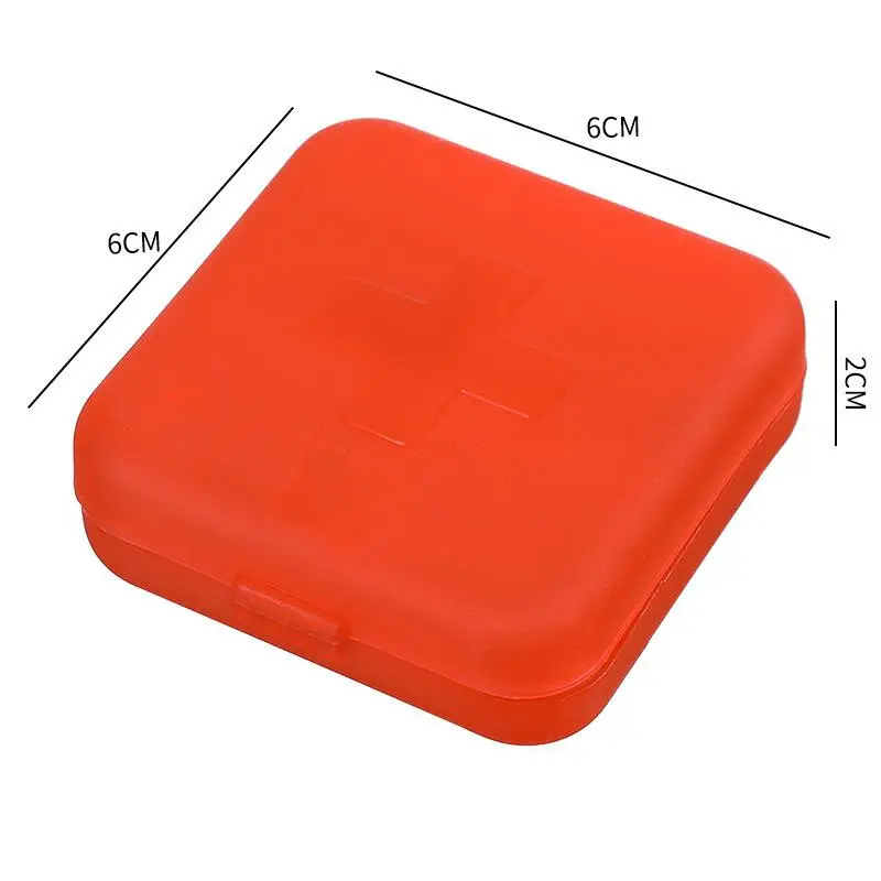 4-Compartment Waterproof Pill Organizer and Vitamin Storage Box