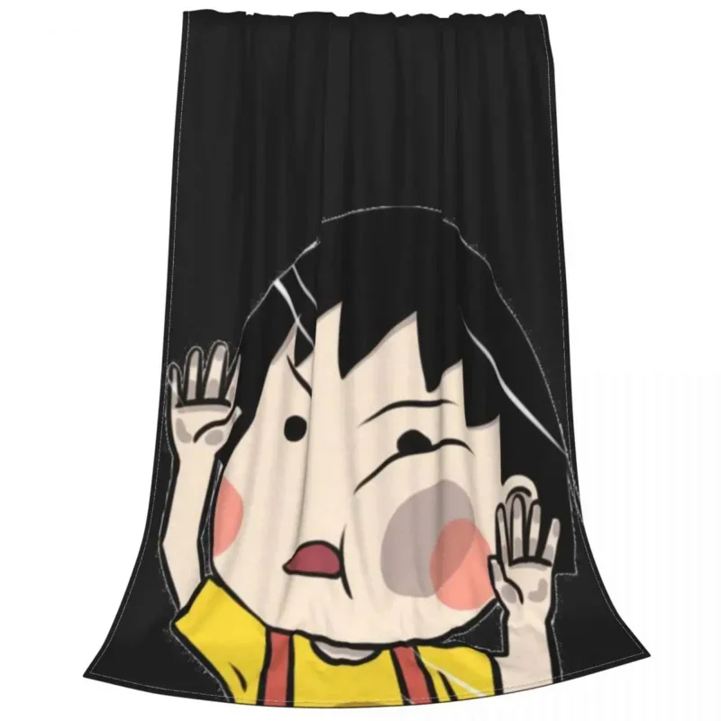 치비 마루코 짱 봉제 담요, 귀여운 소녀 애니메이션 멋진 던지기 담요, 홈 호텔 소파, 200x150cm 침구