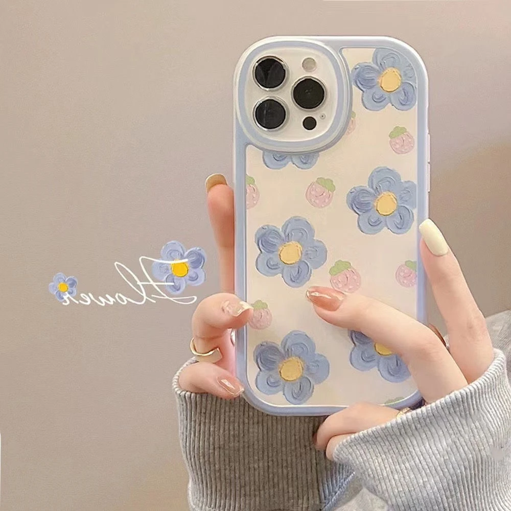 Funda Con Cartera Para Realme 8 Y 8 Pro - Cuero PU, Diseño Mandala Azul, Con Ranuras Para Tarjetas Y Soporte