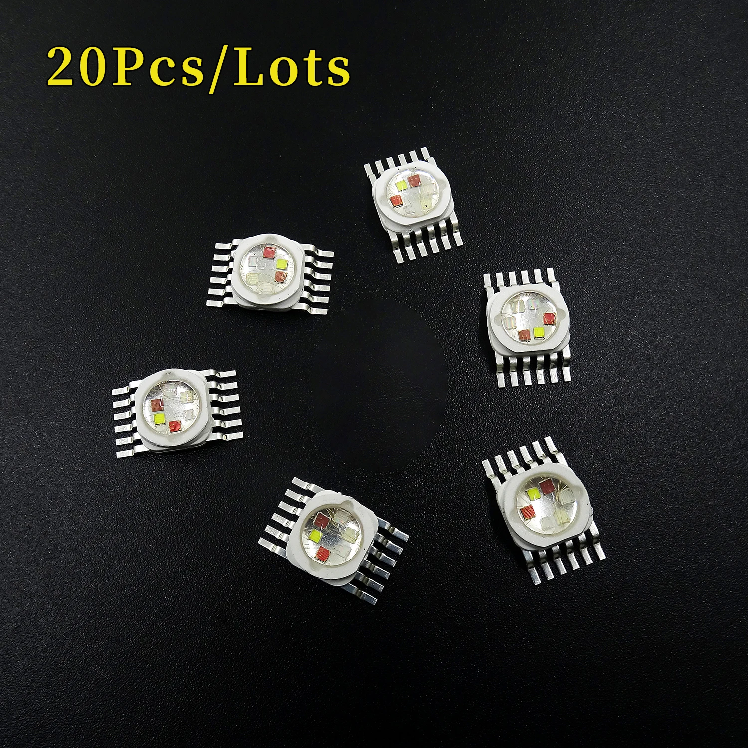 20 pcs/pack JINGXING 10W RGBWA UV 6 in 1 LED Bead Lamp Source Led Chip LED Lamp Bead Led light For Led Stage Lighting