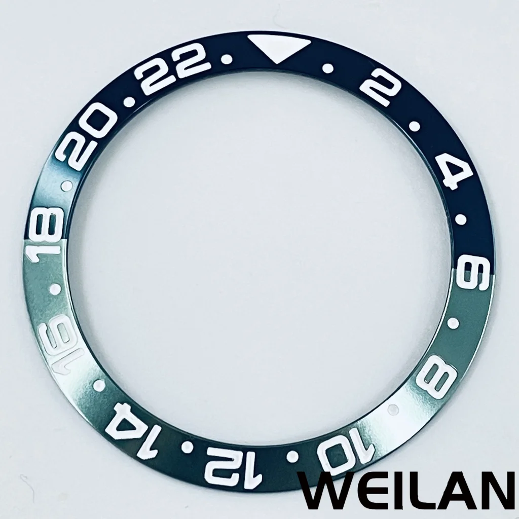 Ceramic & Aluminum GMT Diver-Style Bezel Insert for 40mm Cases - Premium Diving Accessory