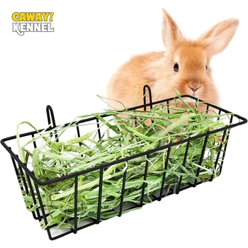Rabbit Food Basket Grass Rack Rabbit Grass Frame Hay Feeder Rabbit Spring Grass Frame Grass Hay Bowl Rack Pet Food Container 1