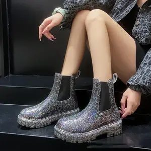 Botas De Lluvia Para Mujer Damas Calzado Zapatos A Prueba De Agua Y Frio