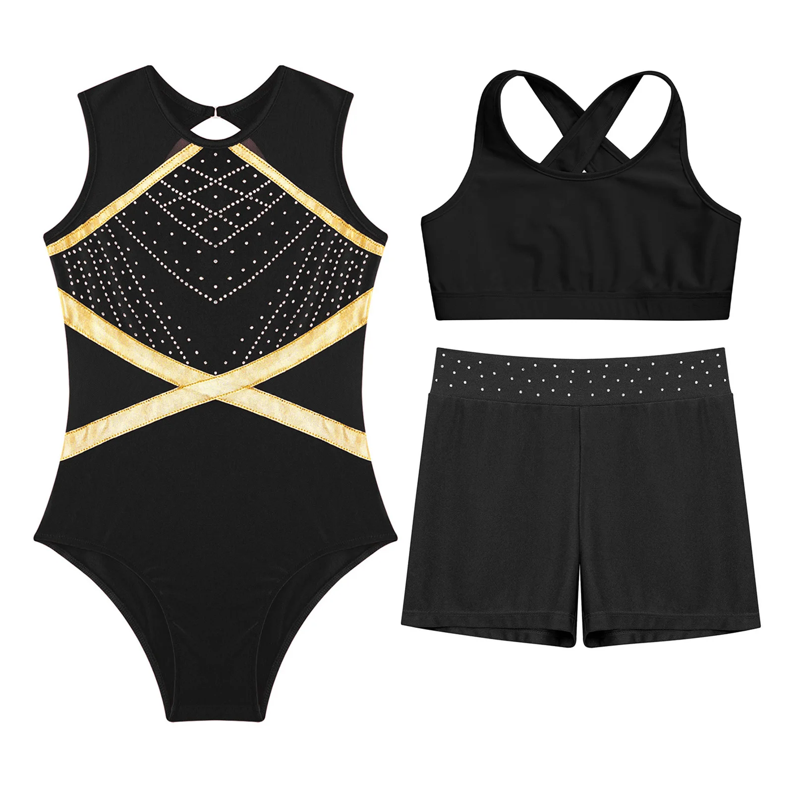 Girls Gymnastics & Ballet Outfit Set 3