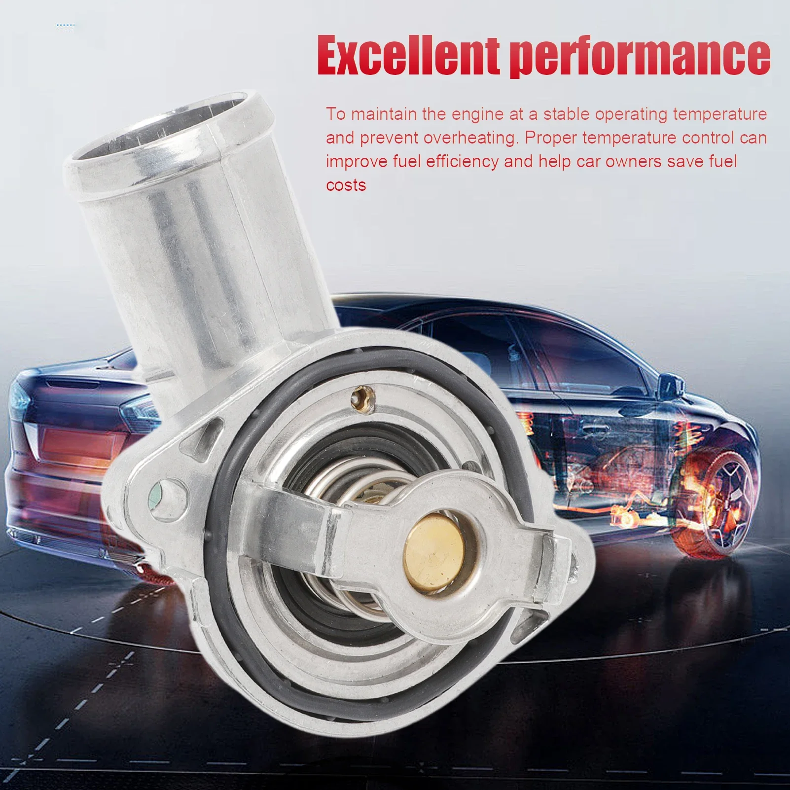Aluminium Thermostat Housing Assembly For 2011-Jeep Dodge RAM Chrysler 3.6L 3.2L V6 Vehicles-200 5184570AJ 902-3036 engine coolant thermostat,thermostat housing cover