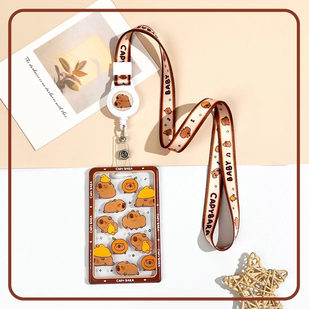 Capybara Cartoon Photocard Holder and Organizer Stationery Bag