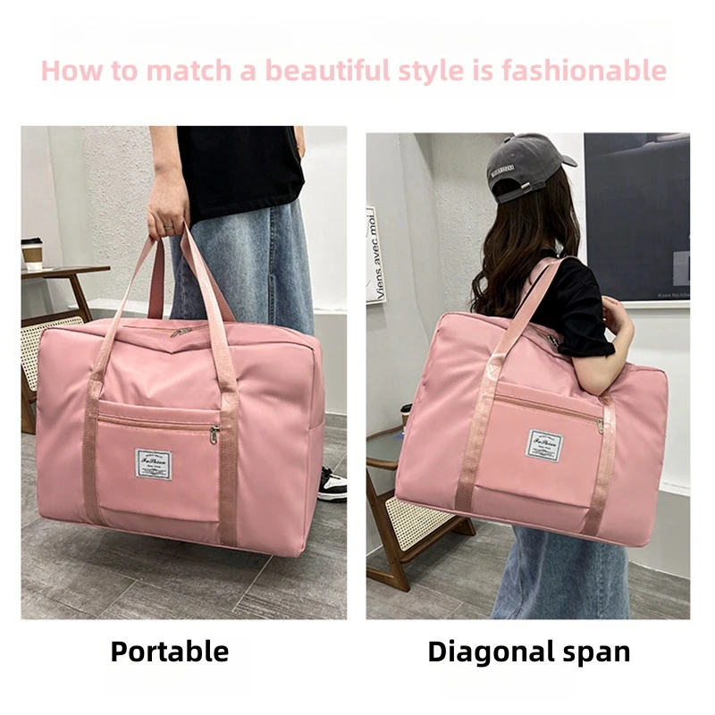 Travel Bag With Large Capacity For Short Distance Travel Clothing Storage Bag Lightweight HandBag