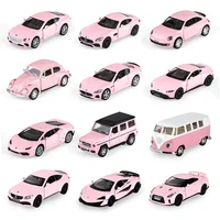 1:36 T1 Bus G63 Alloy Car Girl's Toys Gifts For Girlfriend Pink Series Diecast Toy Vehicles Simulation Exquisite Model F154 1