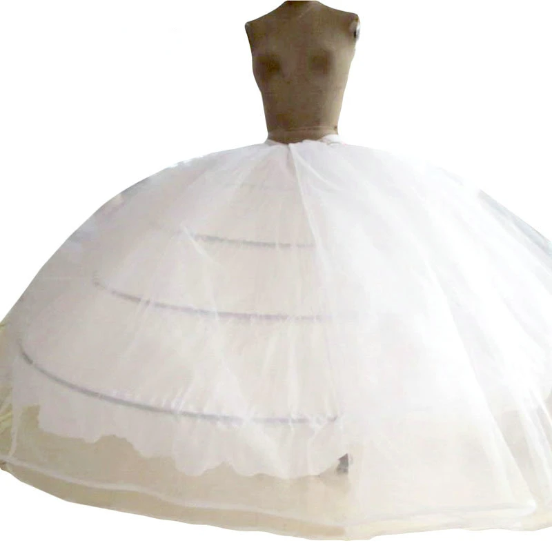 High Quality 4 Hoops Petticoat Underskirt For Super Big Ball Gown Wedding Dresses  Bridal Gowns Wedding Accessory Crinoline