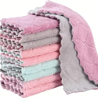 10/20pcs Kitchen Towels And Dishcloths Rag Set Small Dish Towels For Washing Dishes Dish Rags For Cooking Baking-Random Color 1