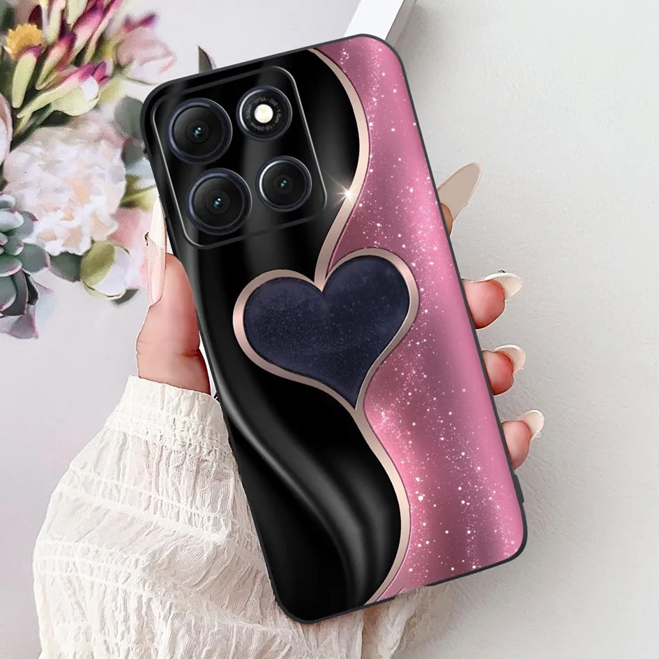 Floral Bamboo Cat Cartoon Soft Silicone Back Cover