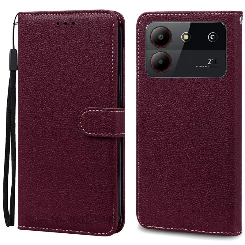 Elegant Leather Wallet Flip Case - Premium Phone Cover with Bumper Protection
