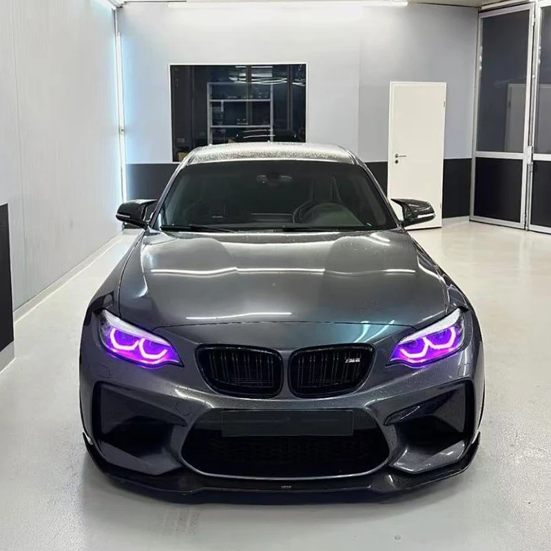 Module D'éclairage LED Angel Eye Pour BMW Série 2 (F22 F23 F87) 2018-2023 - Feux De Jour DRL, Lumière Jaune - Référence 63117494852