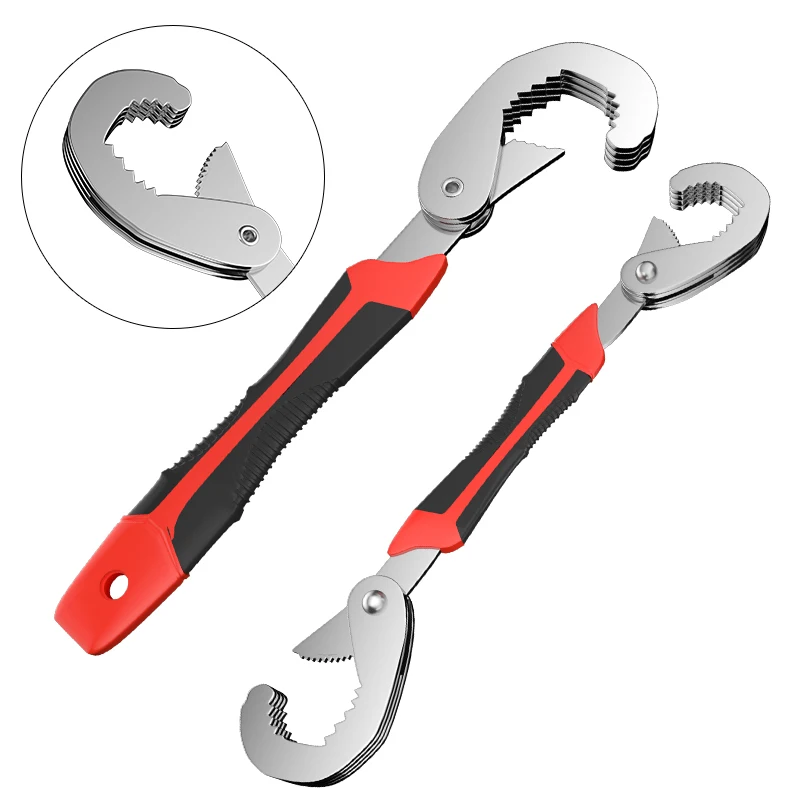 Adjustable Open End Double Wrench Multifunctional Universal Pipeline High Carbon Steel Wrench Set Manual Hardware Grip Tool wrench set