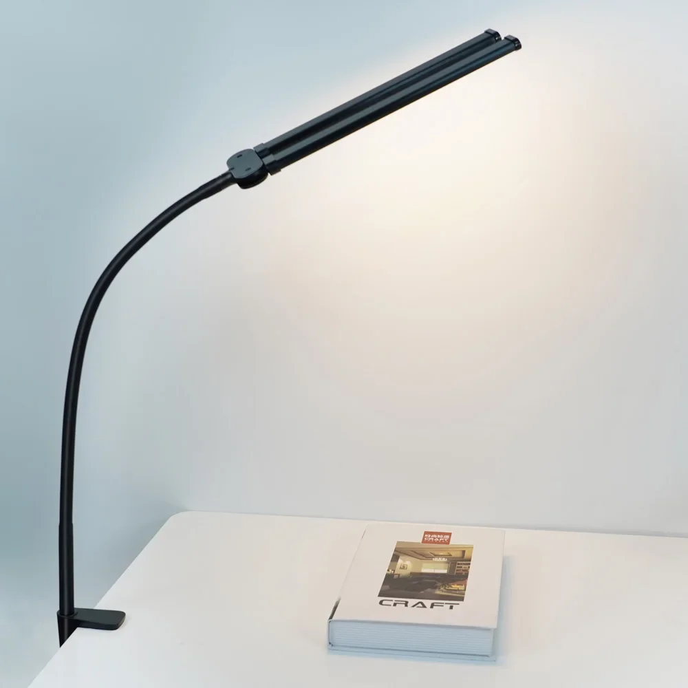 Description Picture 4 of itemLED Desk Lamp with Clamp Eye-Caring Dimmable Table Lamp for Office Reading Lighting Bar Monitor Lamps Double Head Desk Lights