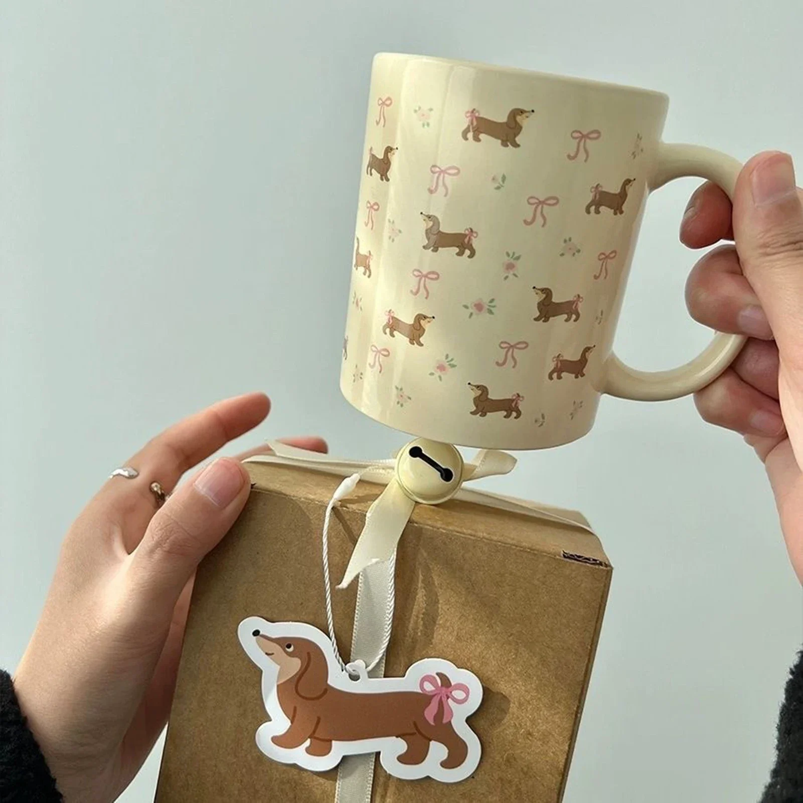 Dog Design Coffee Mug - كوب قهوة بتصميم كلب