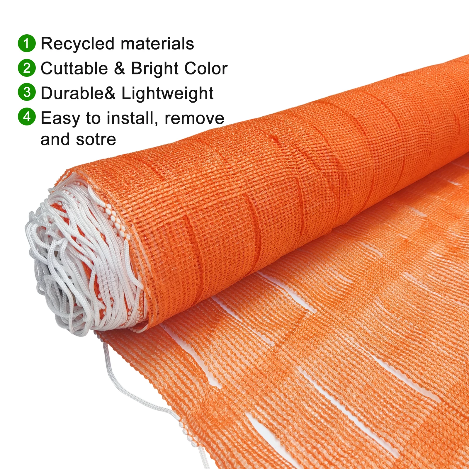 39.6 in. x 49.2 ft. Orange Construction Snow/Safety/Animal Barrier Fence Heavy-Duty Diamond Grid Warning Barrier Fence