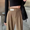 Trendy Women's Summer Loose-fit Straight-leg Pants Casual Slimming Draped Dragging Pants Thin Lightweight Cotton Bell Bottoms
