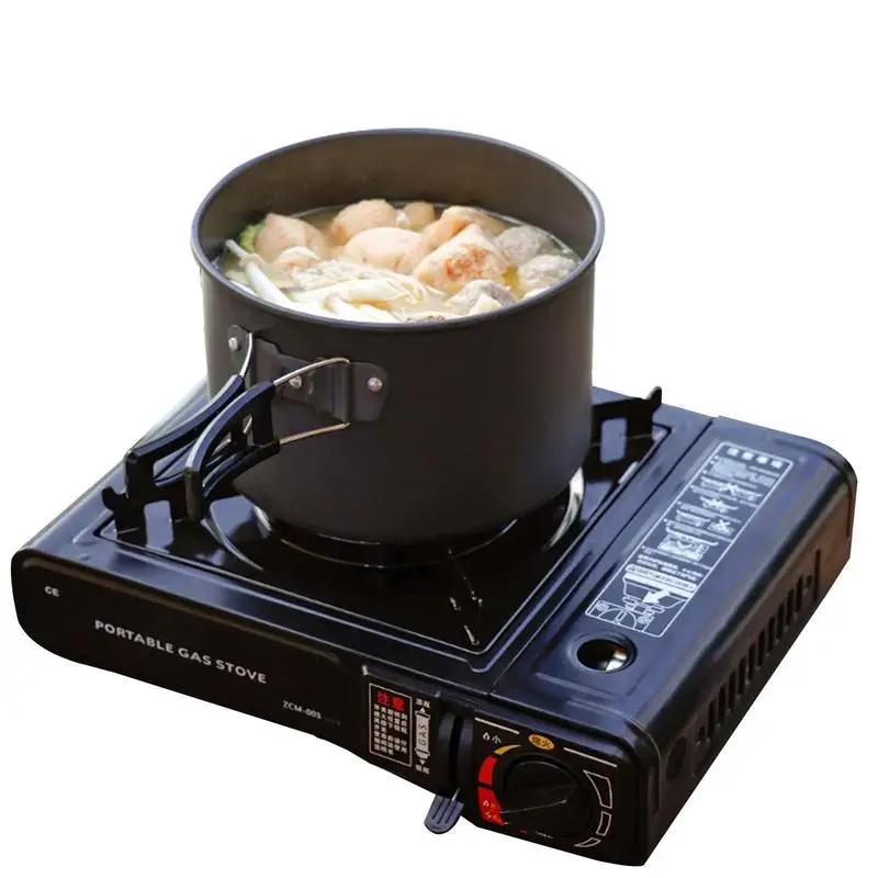 

Camping Burner Cassette Single Burner Stove Windproof Camping Stove Burner 2.9KW Compact Cassette Grill Burner Double Wind Guard