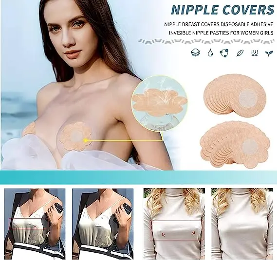 Cloth Nipple Cover Teat Hide Women Nipple Pasties Piece Breast