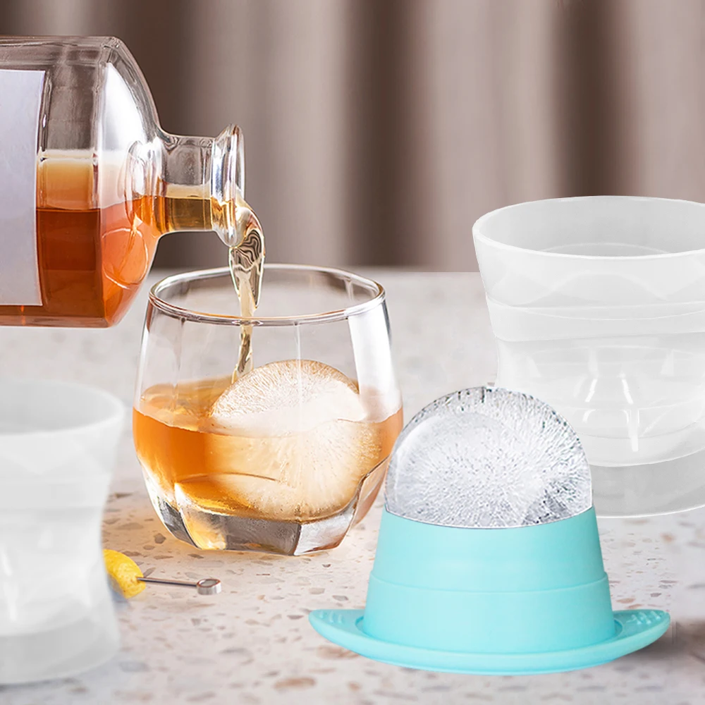 Crystal Clear Ice Ball Maker Home-made Ice Cube Trays Reusable Spherical  Whiskey Tray Mould Round Heart Square and Diamond Shape