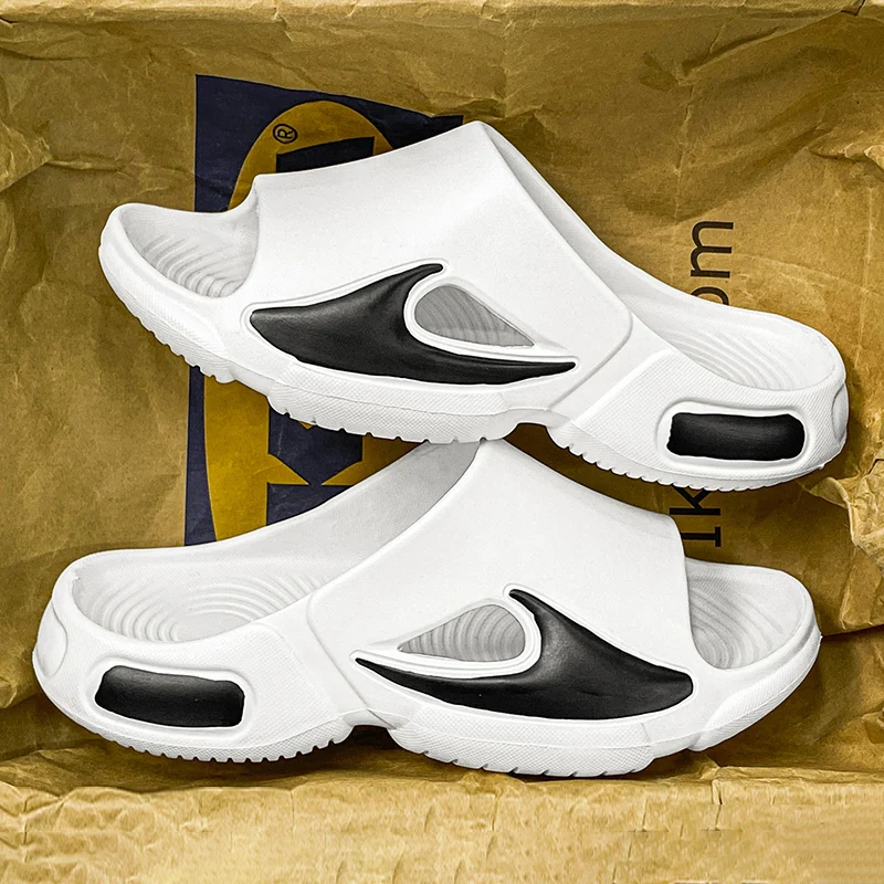 

Beach Slippers Men Casual Wear-Resistant Non-slip Fashion Breathable Comfortable Water Proof Platform Shoes Summer Main Slippers