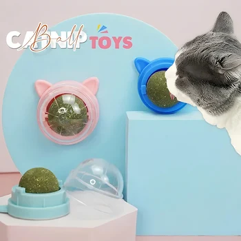 Cat Toys Natural Catnip Licking Snacks Healthy Nutrition Ball Teeth Cleaning Catnip Toy Pet Supplies