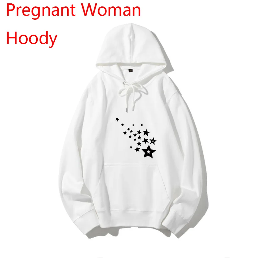 

Five-pointed Star Print Pregnant Woman Hoody Pregnant Women Spring Autumn Hoodie Add Your Design Idea Cool DIY Customized Print