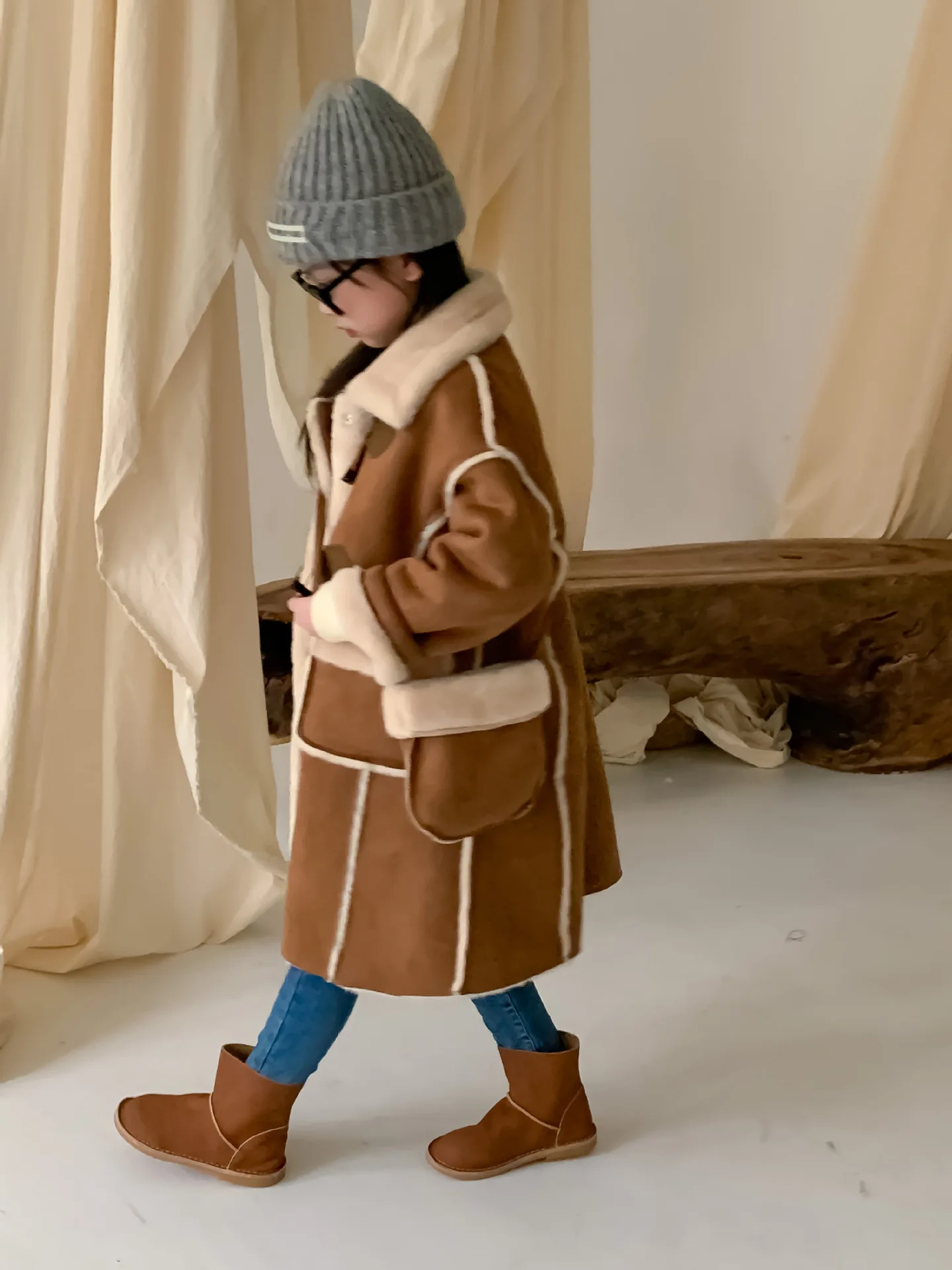 Girls Coat New Winter Thickened Long Coat - Uniqwear